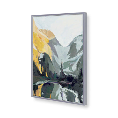[Color:Polished Chrome], Picture of art in a Polished Chrome frame of the corner