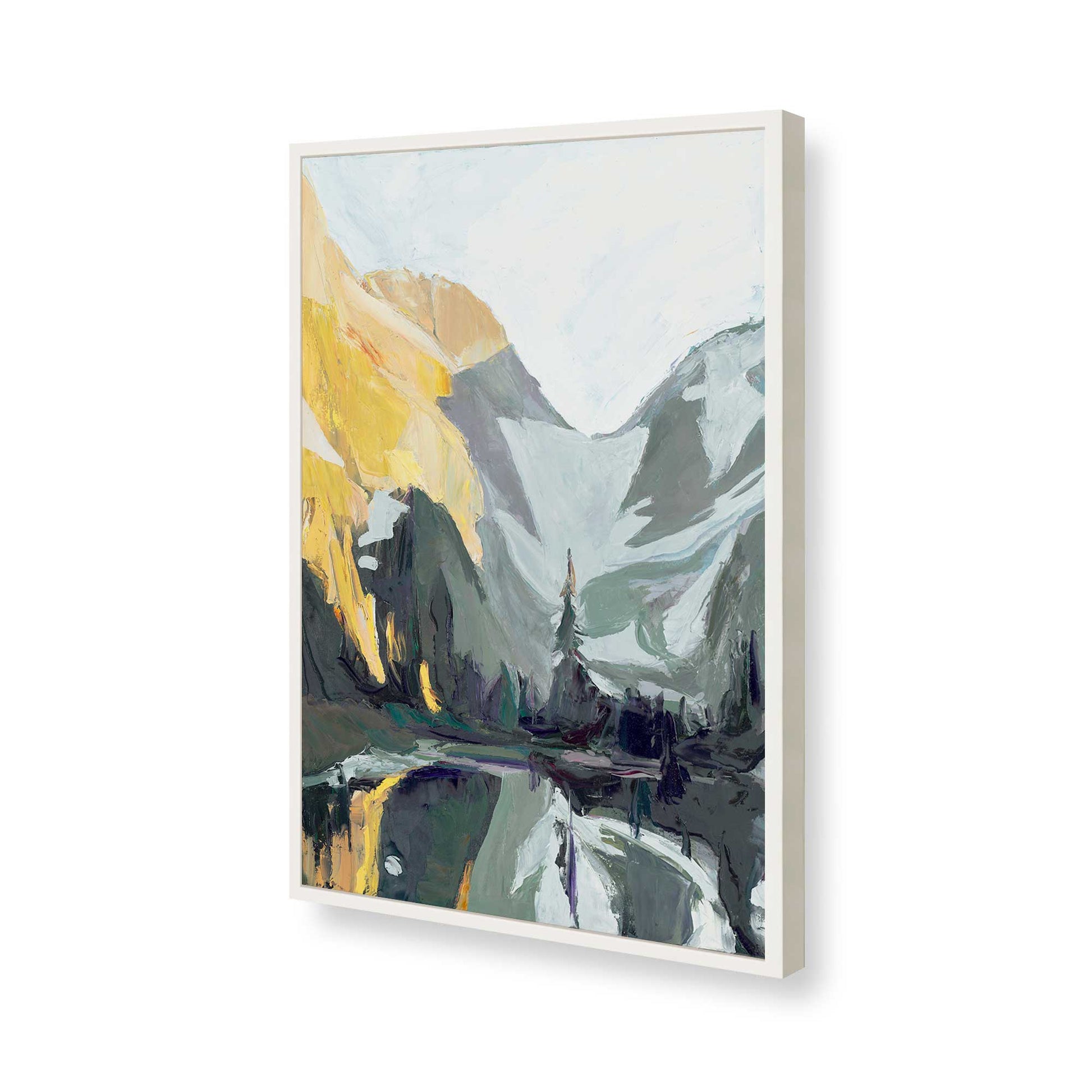 [Color:Opaque White], Picture of art in a Opaque White frame of the corner