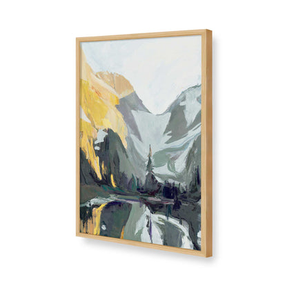 [Color:American Maple], Picture of art in a American Maple frame of the corner