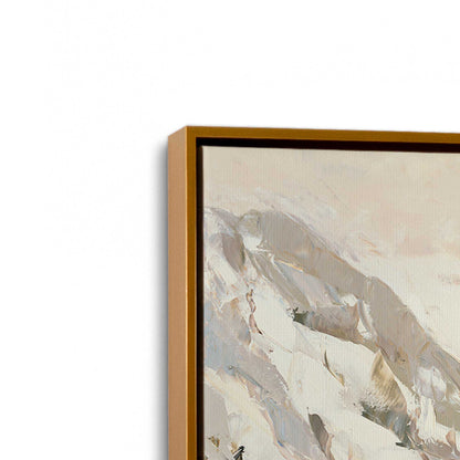 [Color:Polished Gold], Picture of art in a Polished Gold frame at an angle