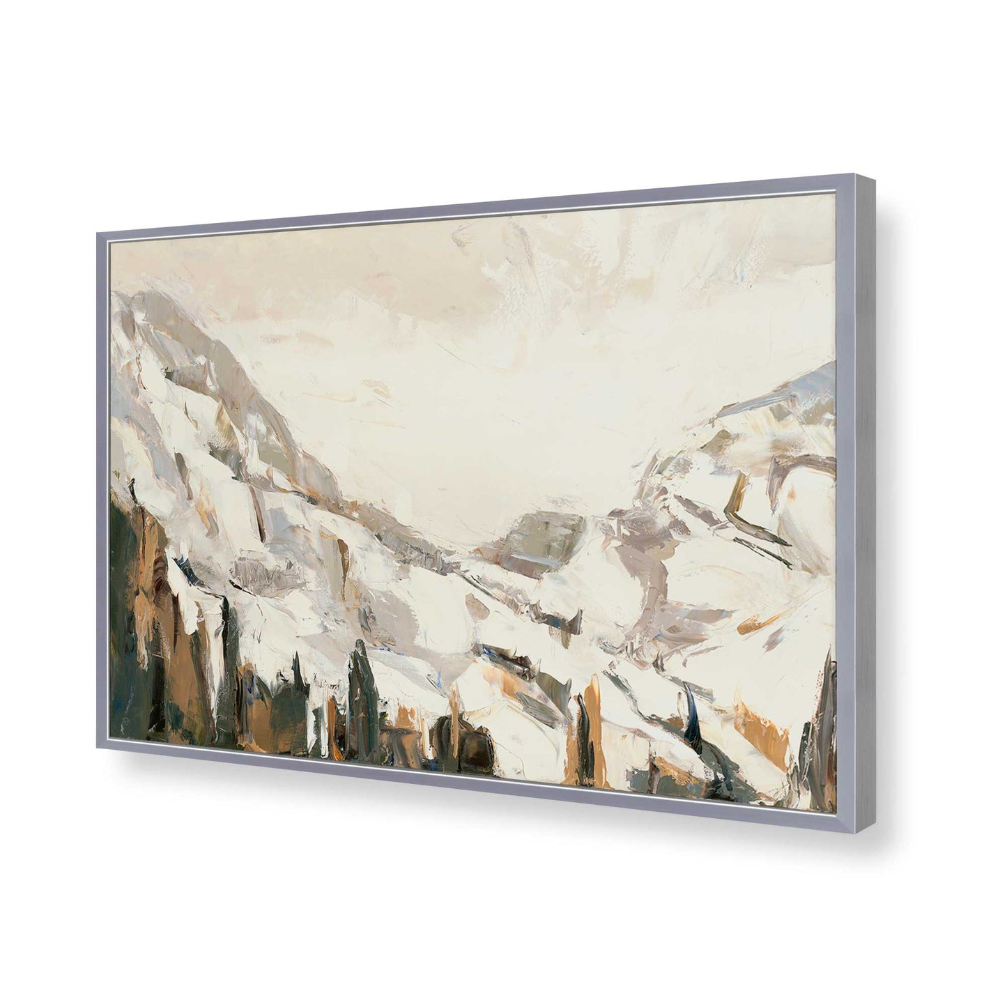 [Color:Polished Chrome], Picture of art in a Polished Chrome frame of the corner