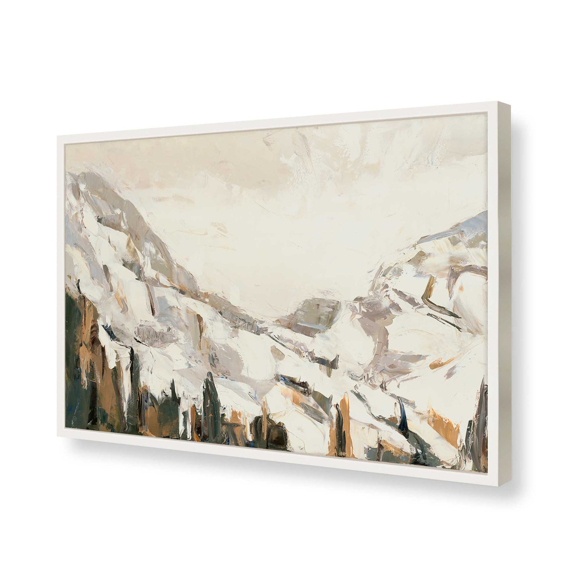 [Color:Opaque White], Picture of art in a Opaque White frame of the corner