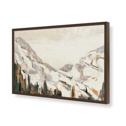 [Color:Brown], Picture of art in a Brown frame of the corner