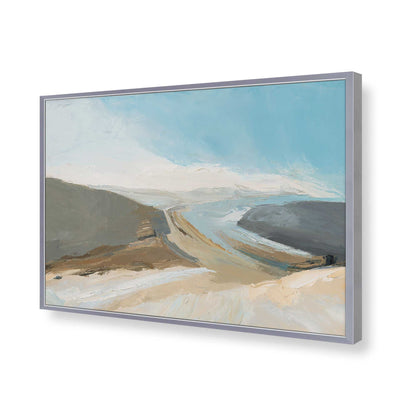 [Color:Polished Chrome], Picture of art in a Polished Chrome frame of the corner