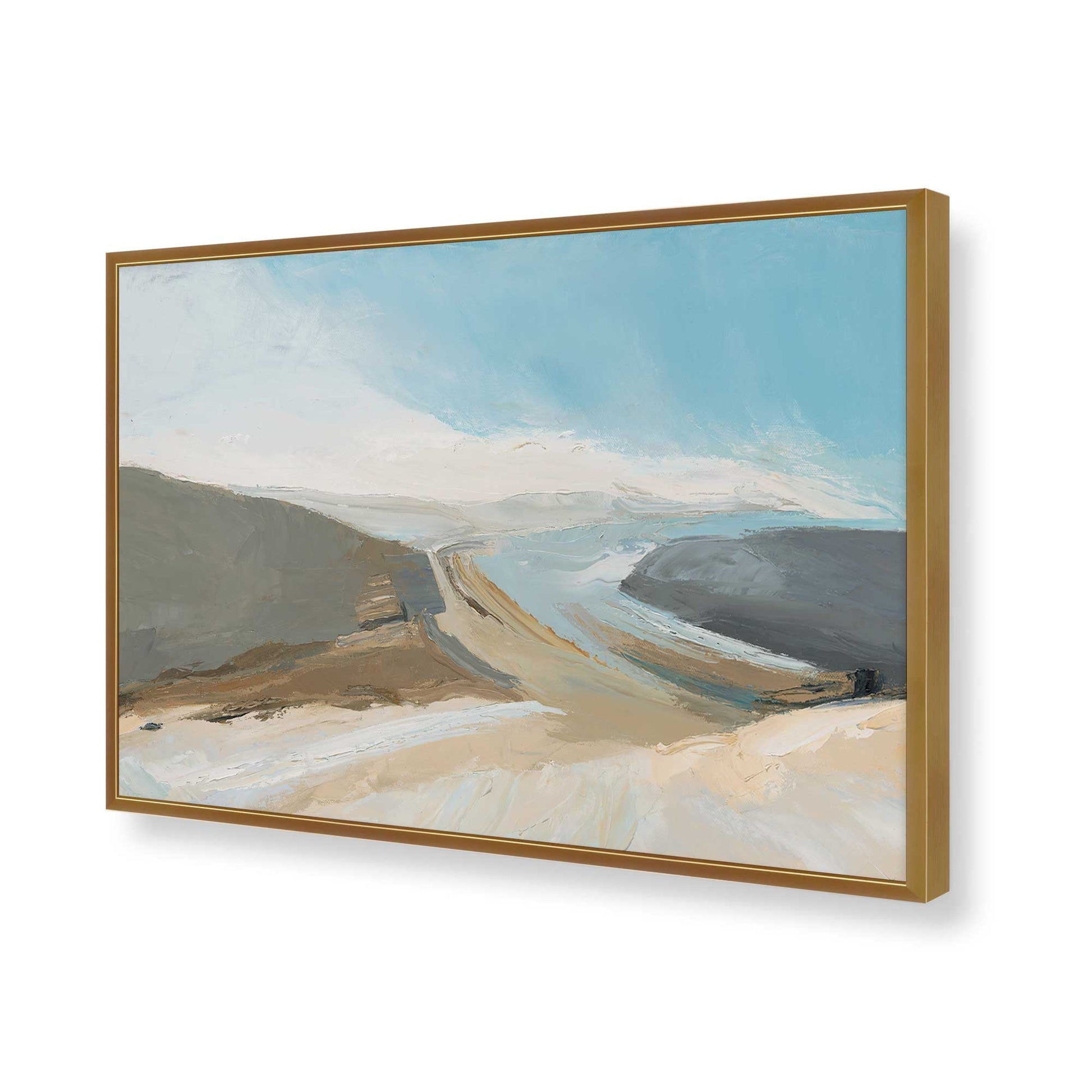 [Color:Polished Gold], Picture of art in a Polished Gold frame of the corner