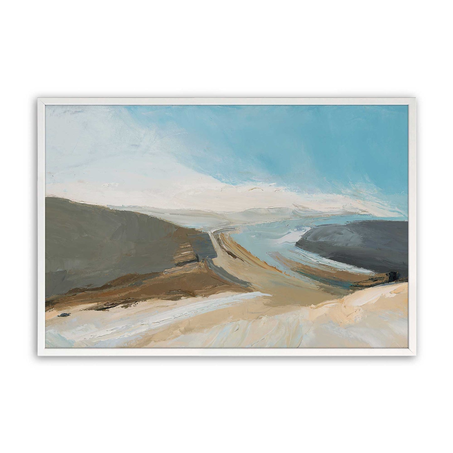[Color:Opaque White], Picture of art in a Opaque White frame