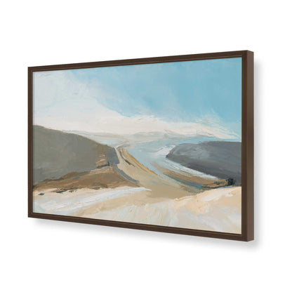 [Color:Brown], Picture of art in a Brown frame of the corner