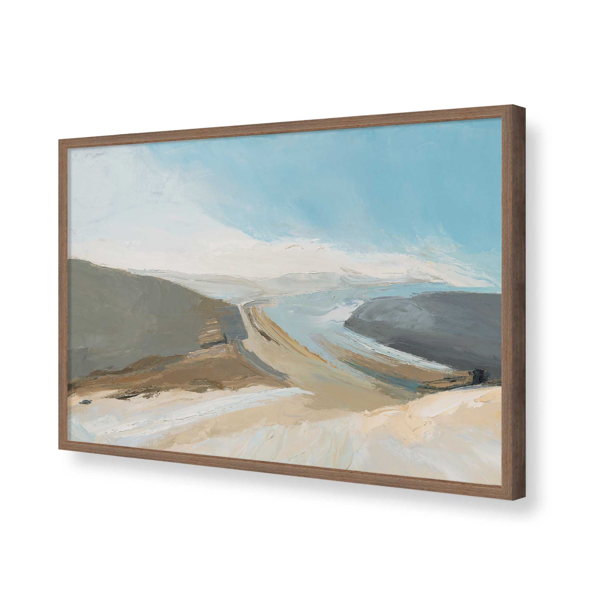 [Color:Walnut], Picture of art in a Walnut frame of the corner