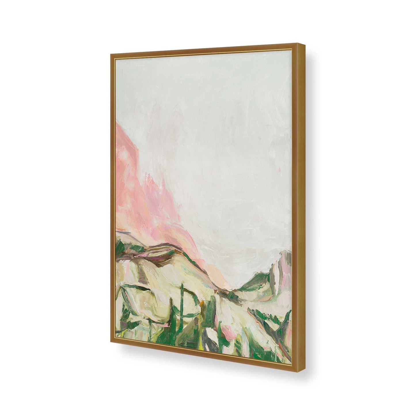 [Color:Polished Gold], Picture of art in a Polished Gold frame of the corner