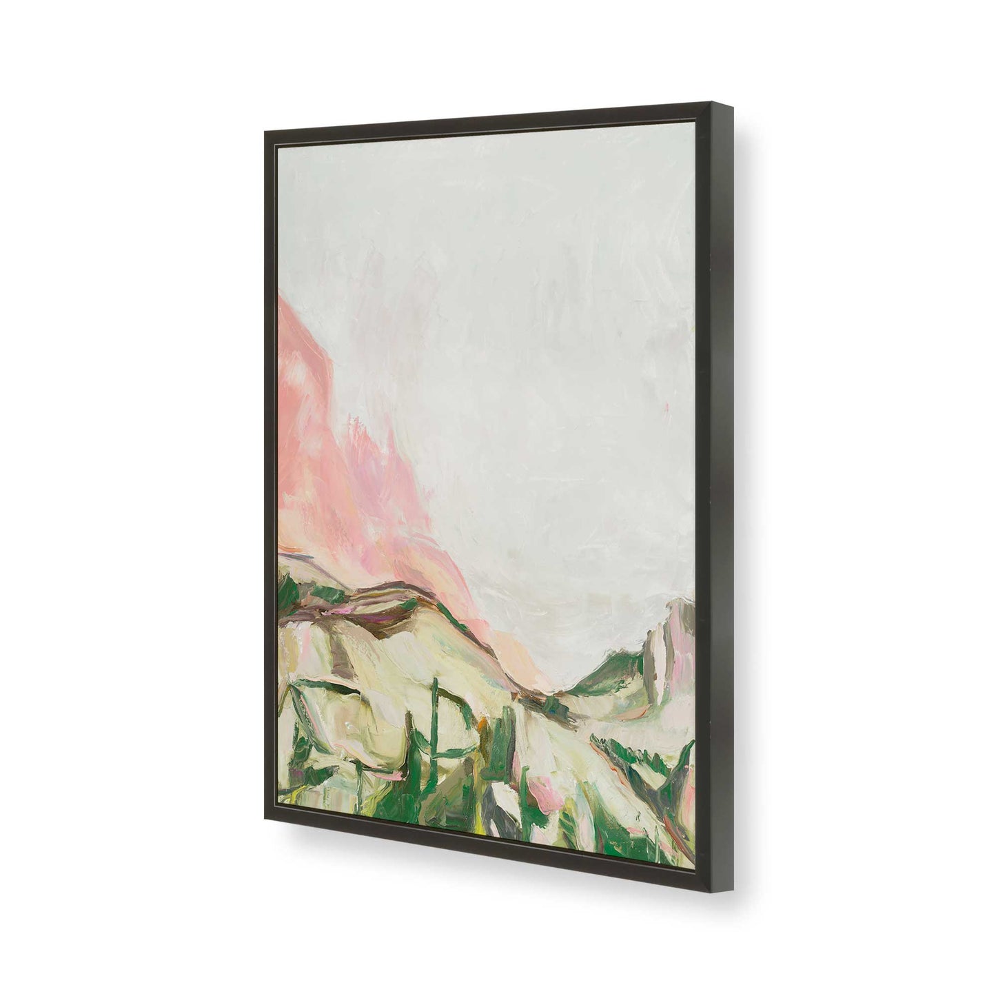 [Color:Satin Black], Picture of art in a Satin Black frame of the corner