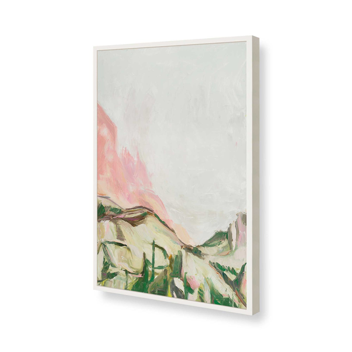 [Color:Opaque White], Picture of art in a Opaque White frame of the corner