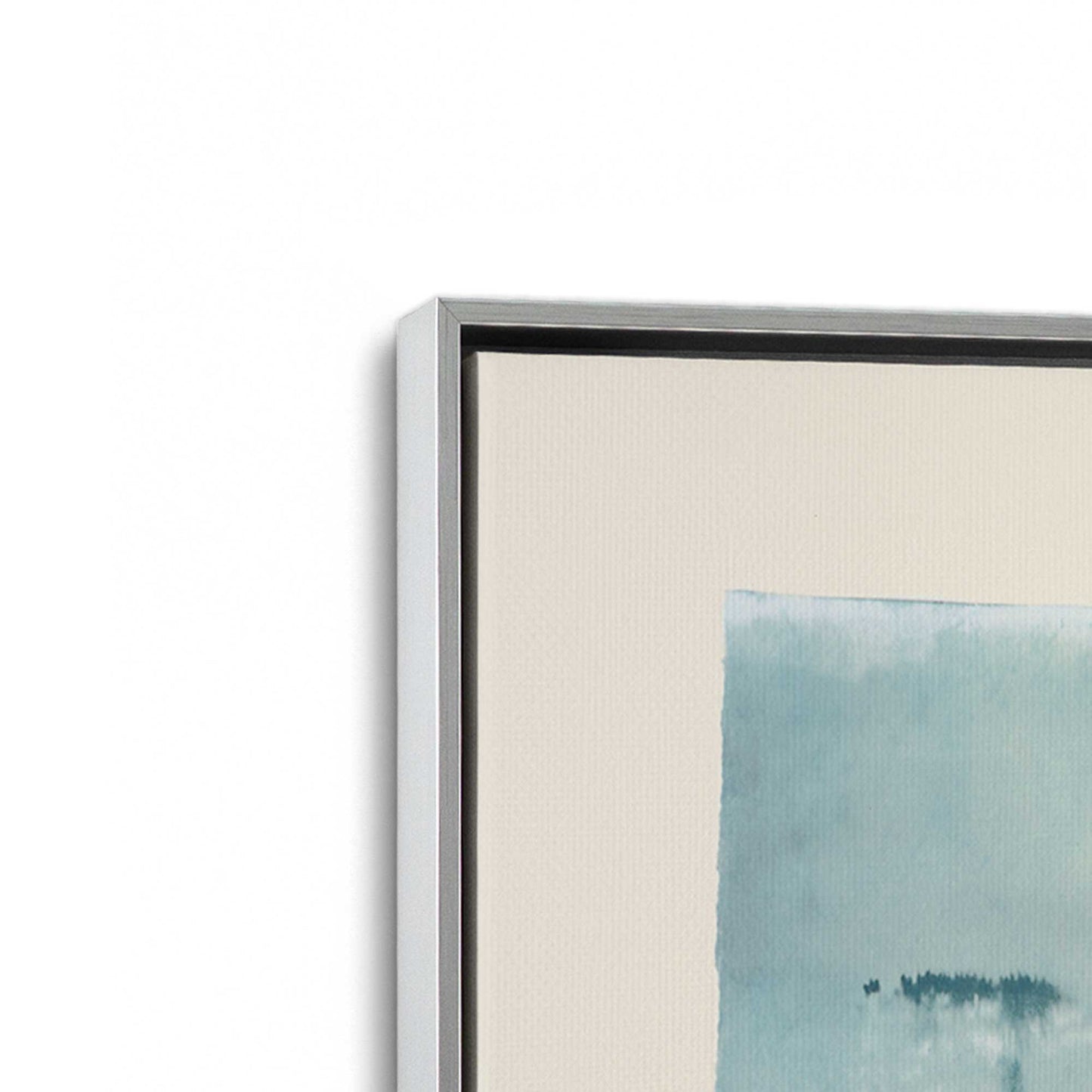 [Color:Polished Chrome], Picture of art in a Polished Chrome frame at an angle