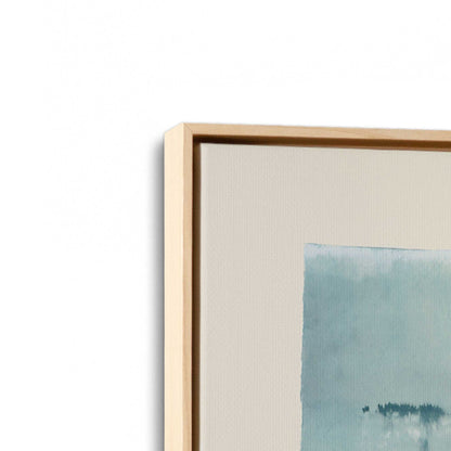 [Color:American Maple], Picture of art in a American Maple frame at an angle