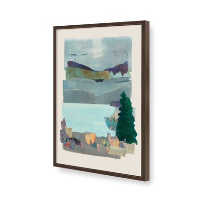 [Color:Brown], Picture of art in a Brown frame of the corner
