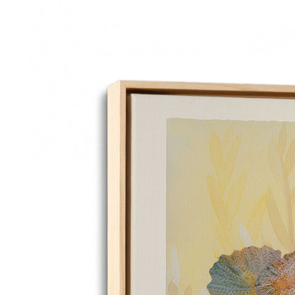 [Color:American Maple], Picture of art in a American Maple frame at an angle