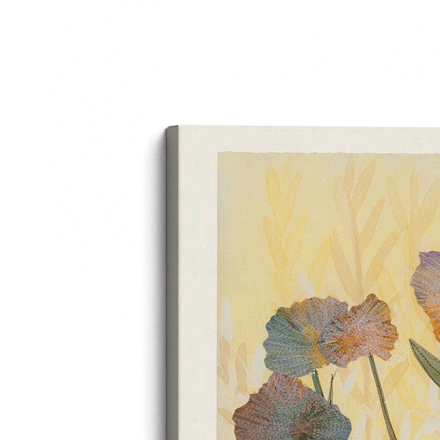 [Color:Stretched Canvas], Picture of the corner of the art