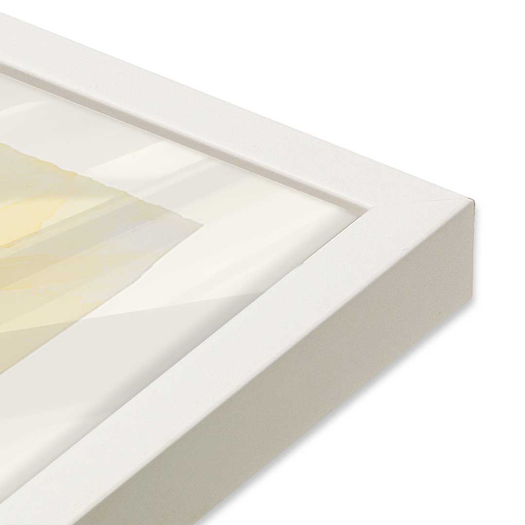 [Color:Opaque White], Picture of art in a Opaque White frame at an angle