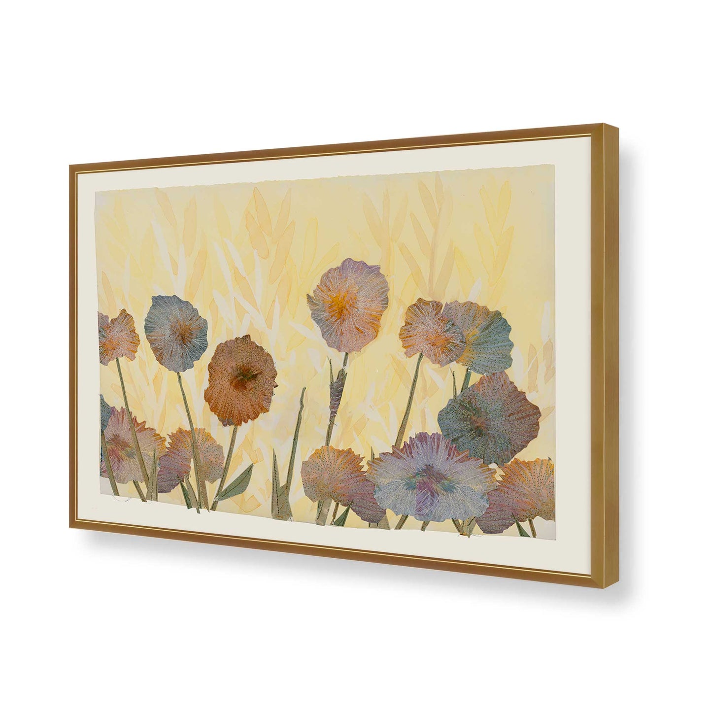 [Color:Polished Gold], Picture of art in a Polished Gold frame of the corner