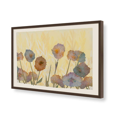 [Color:Brown], Picture of art in a Brown frame of the corner