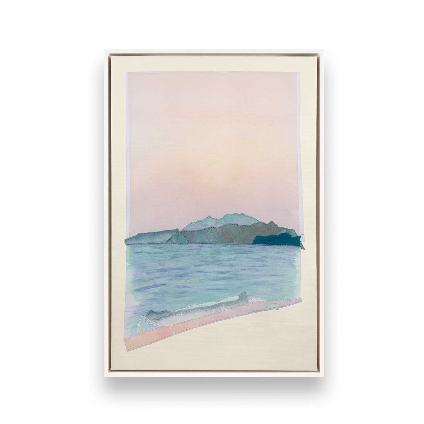 [Color:Opaque White], Picture of art in a White frame