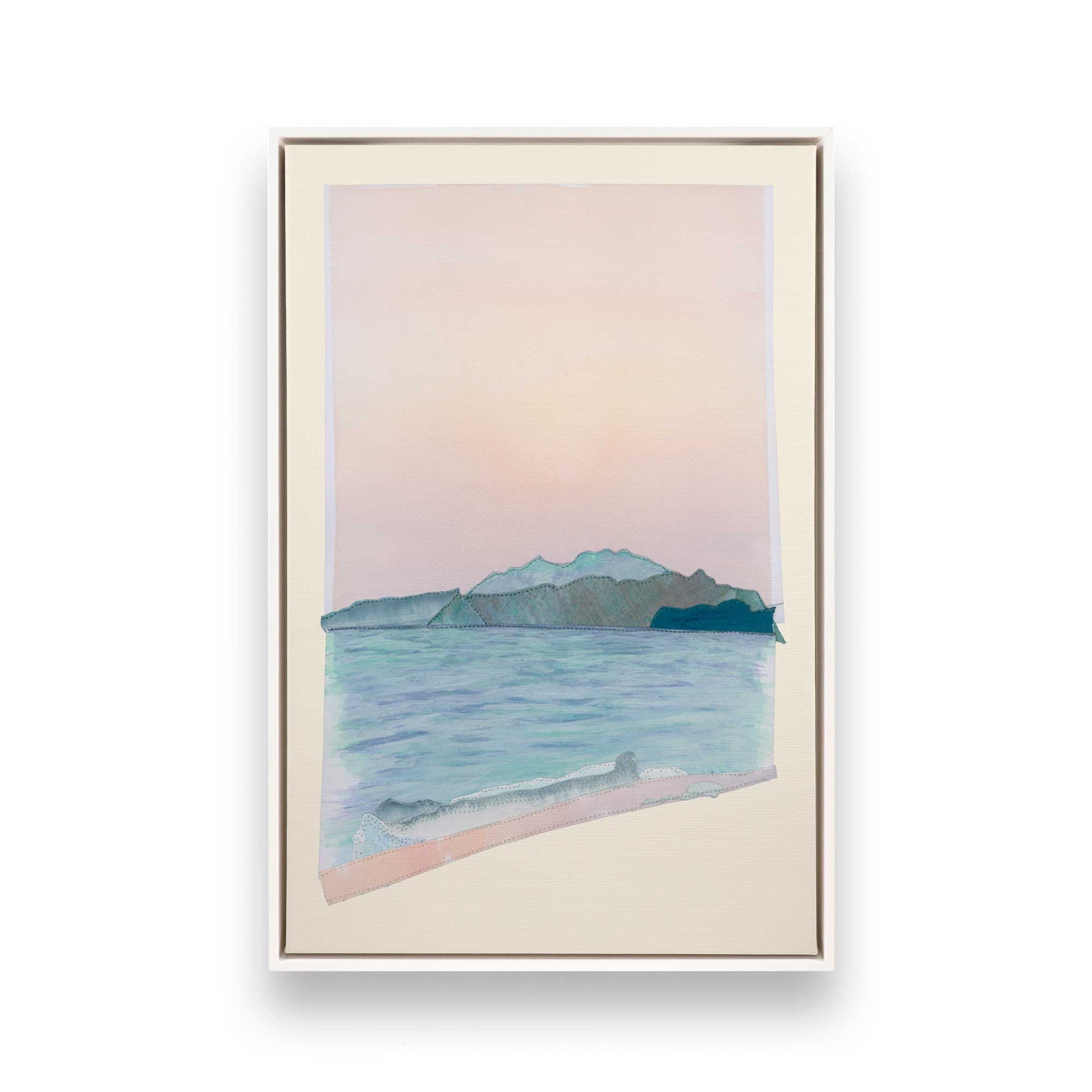 [Color:Opaque White], Picture of art in a White frame
