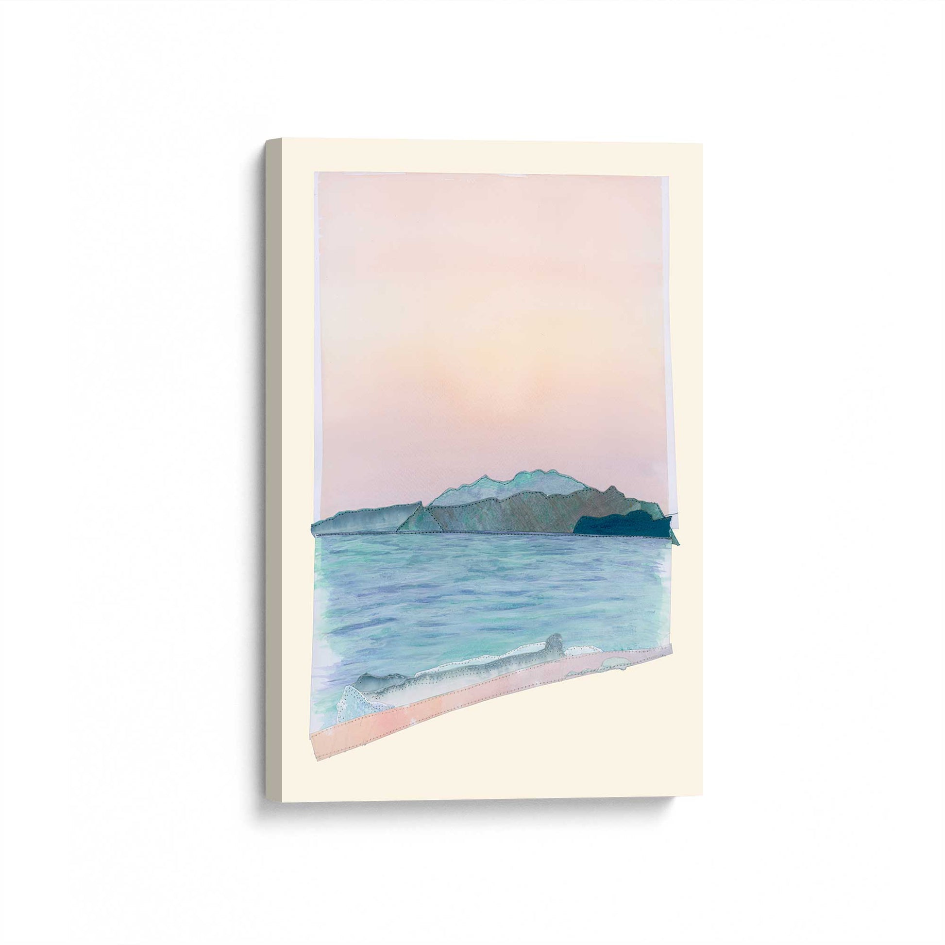 [Color:Stretched Canvas], Picture of art at an angle