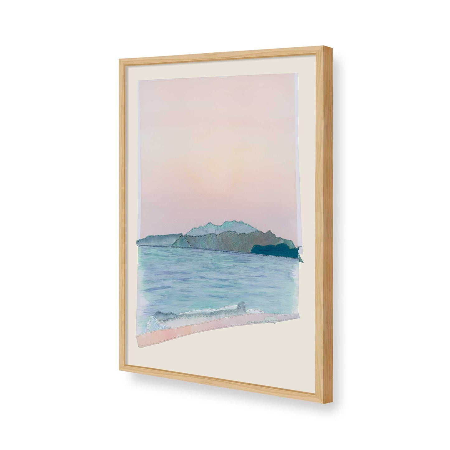 [Color:American Maple], Picture of art in a American Maple frame of the corner