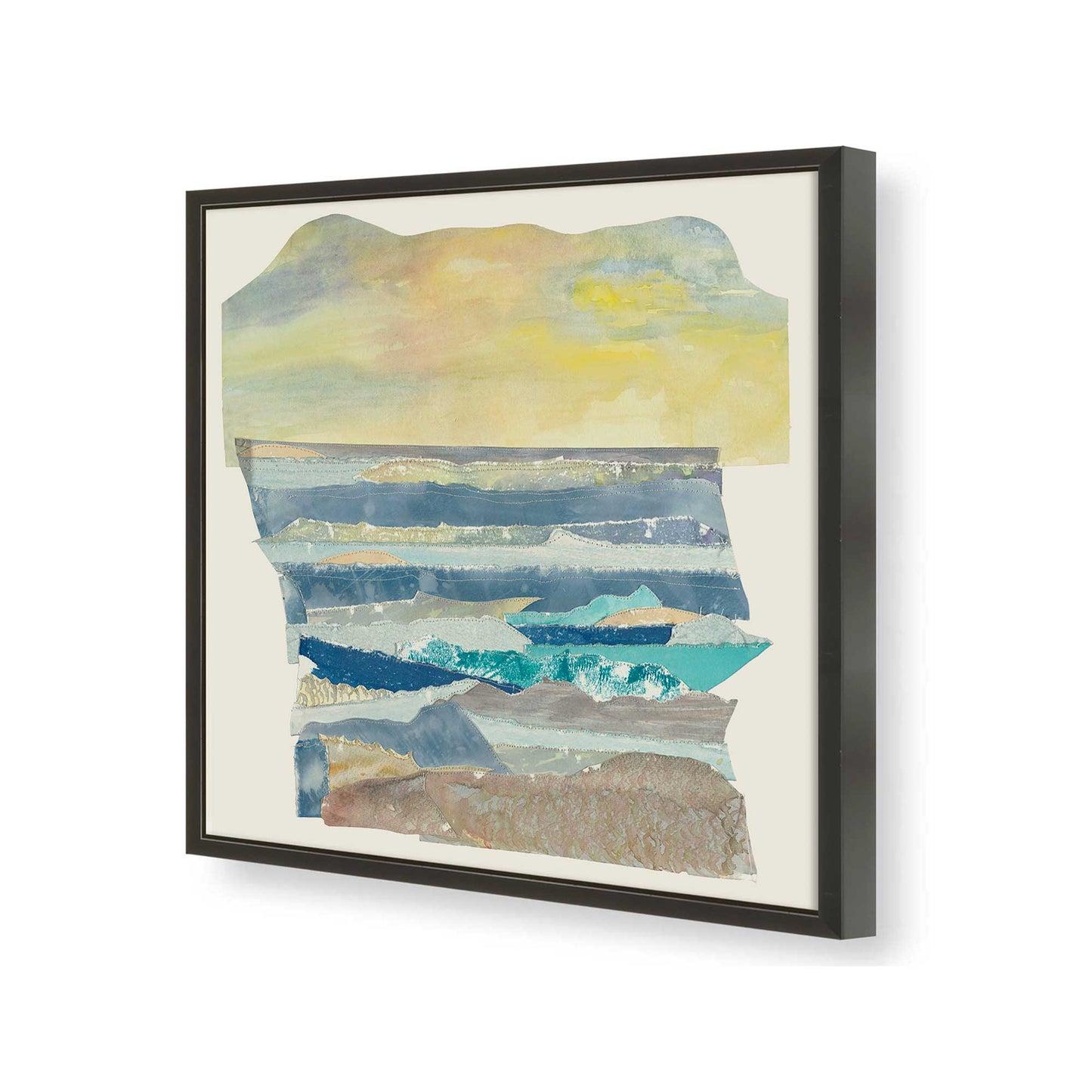 [Color:Satin Black], Picture of art in a Satin Black frame of the corner