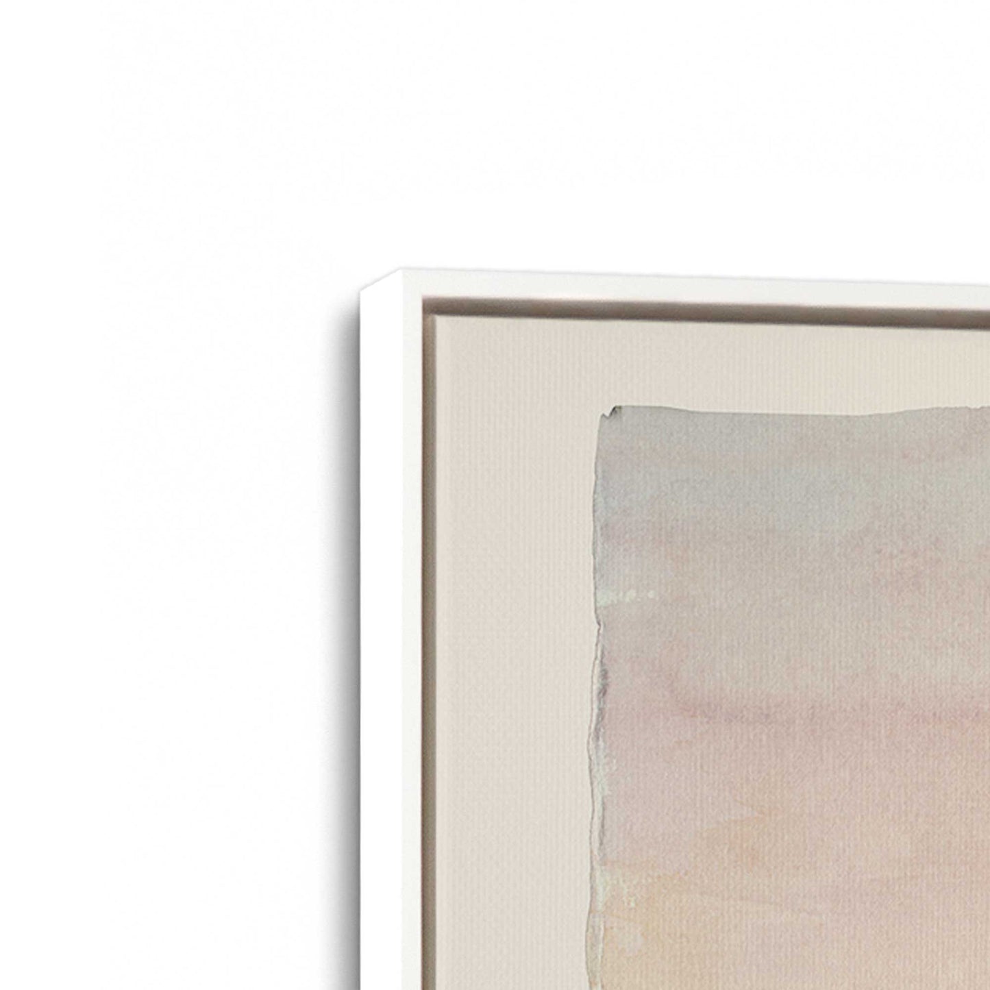 [Color:Opaque White], Picture of art in a White frame at an angle