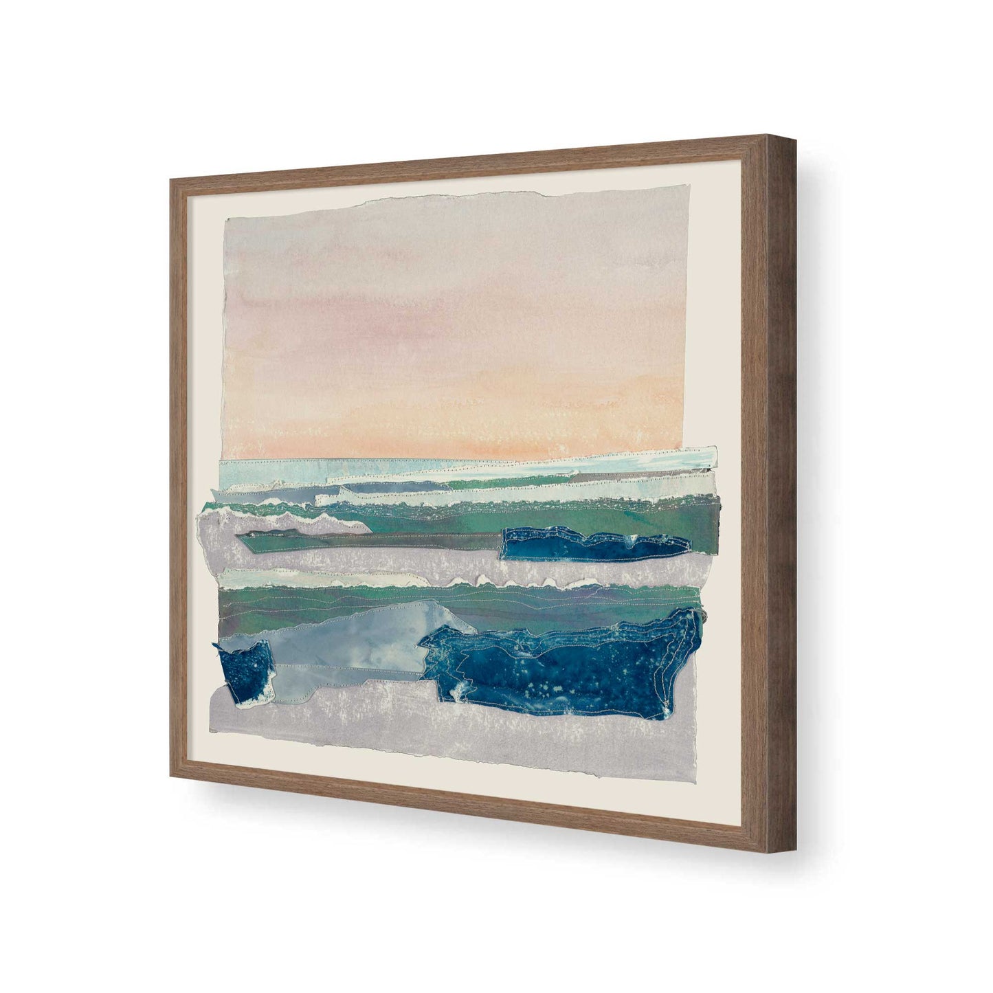 [Color:Walnut], Picture of art in a Walnut frame of the corner
