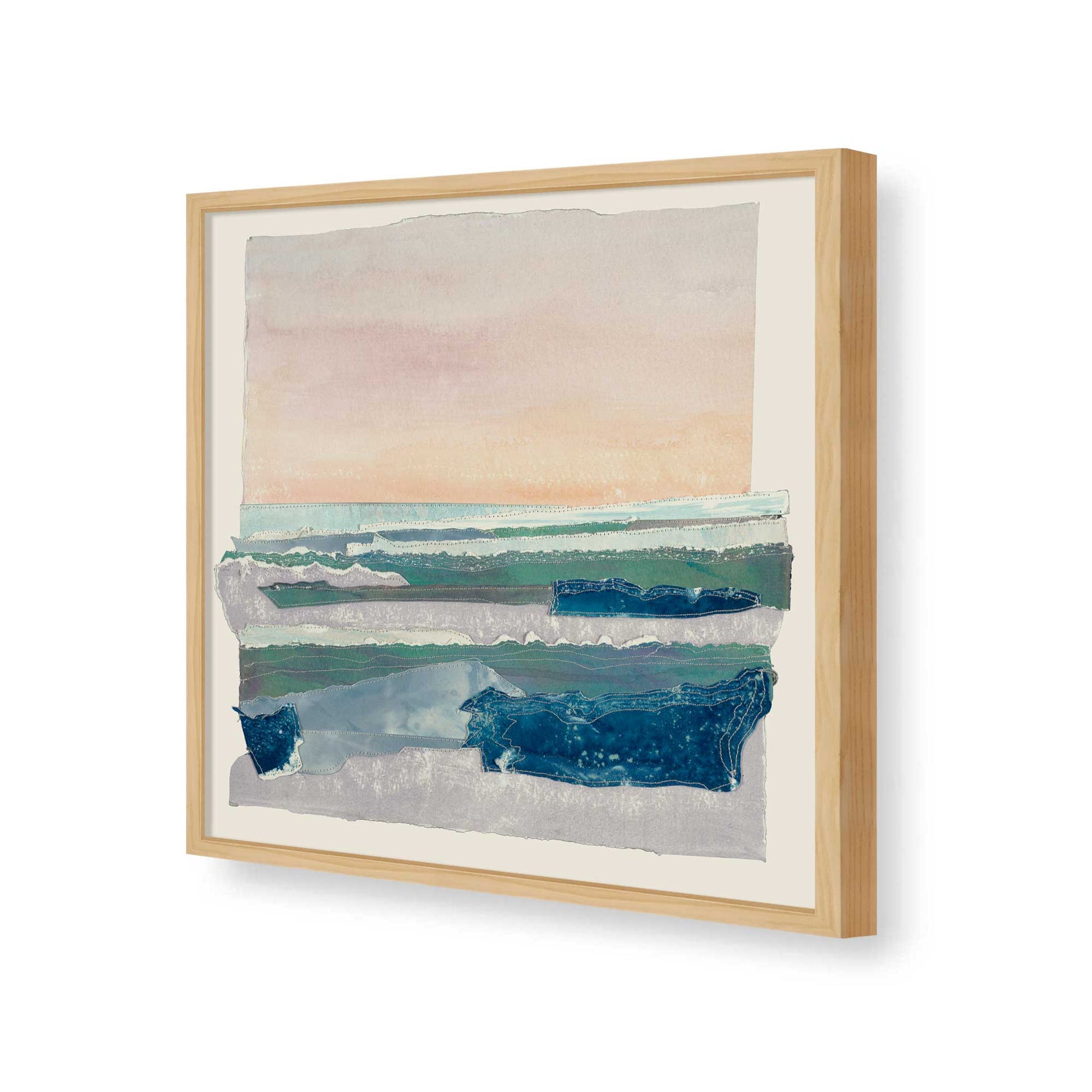 [Color:American Maple], Picture of art in a American Maple frame of the corner
