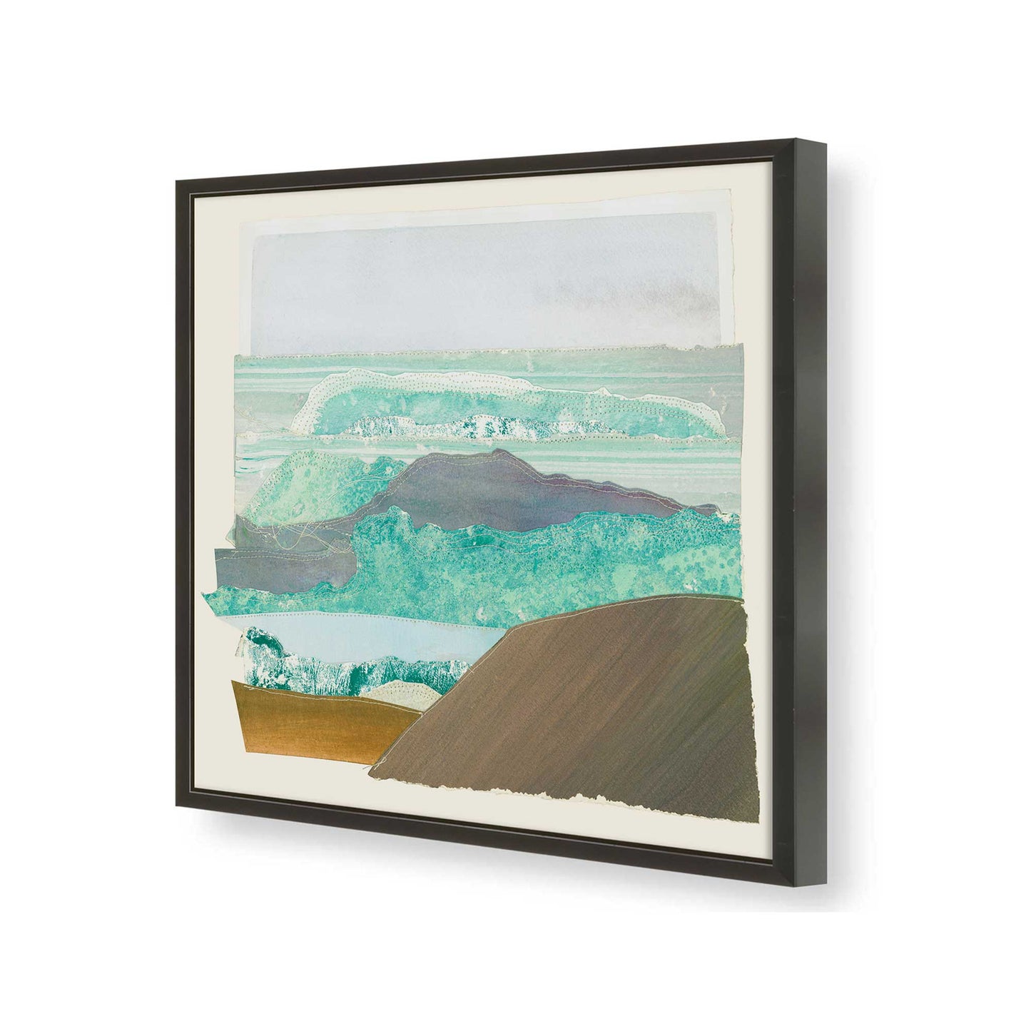 [Color:Satin Black], Picture of art in a Satin Black frame of the corner