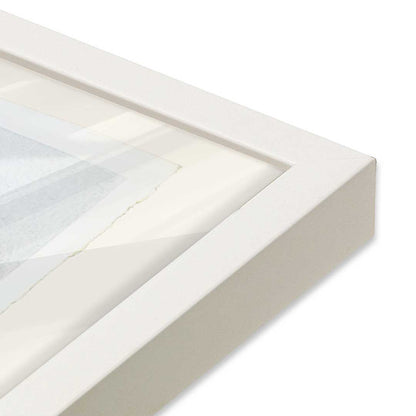 [Color:Opaque White], Picture of art in a Opaque White frame at an angle