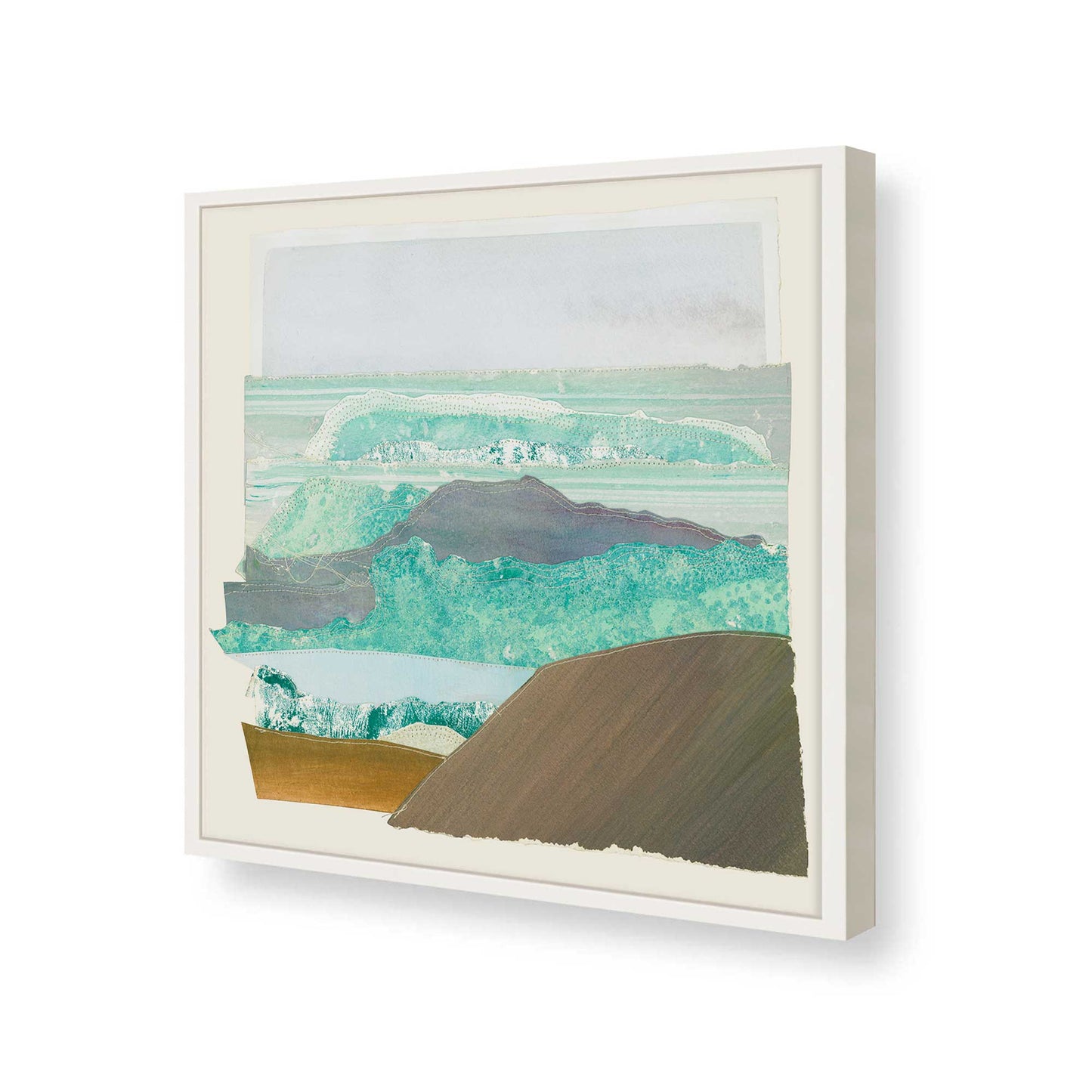 [Color:Opaque White], Picture of art in a Opaque White frame of the corner