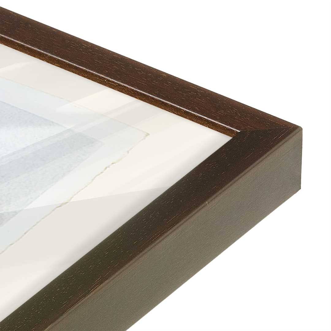 [Color:Espresso], Picture of art in a Espresso frame at an angle