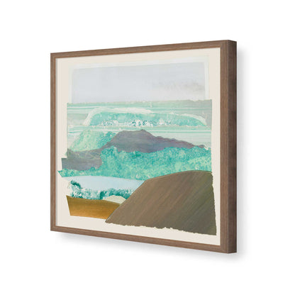 [Color:Walnut], Picture of art in a Walnut frame of the corner