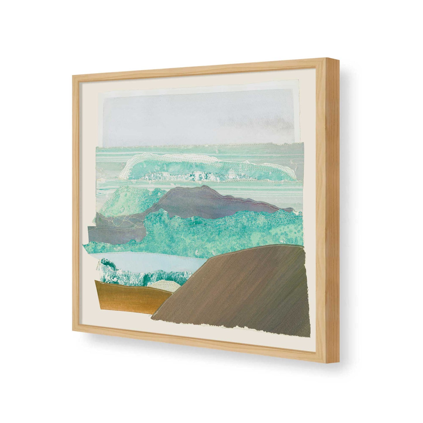[Color:American Maple], Picture of art in a American Maple frame of the corner