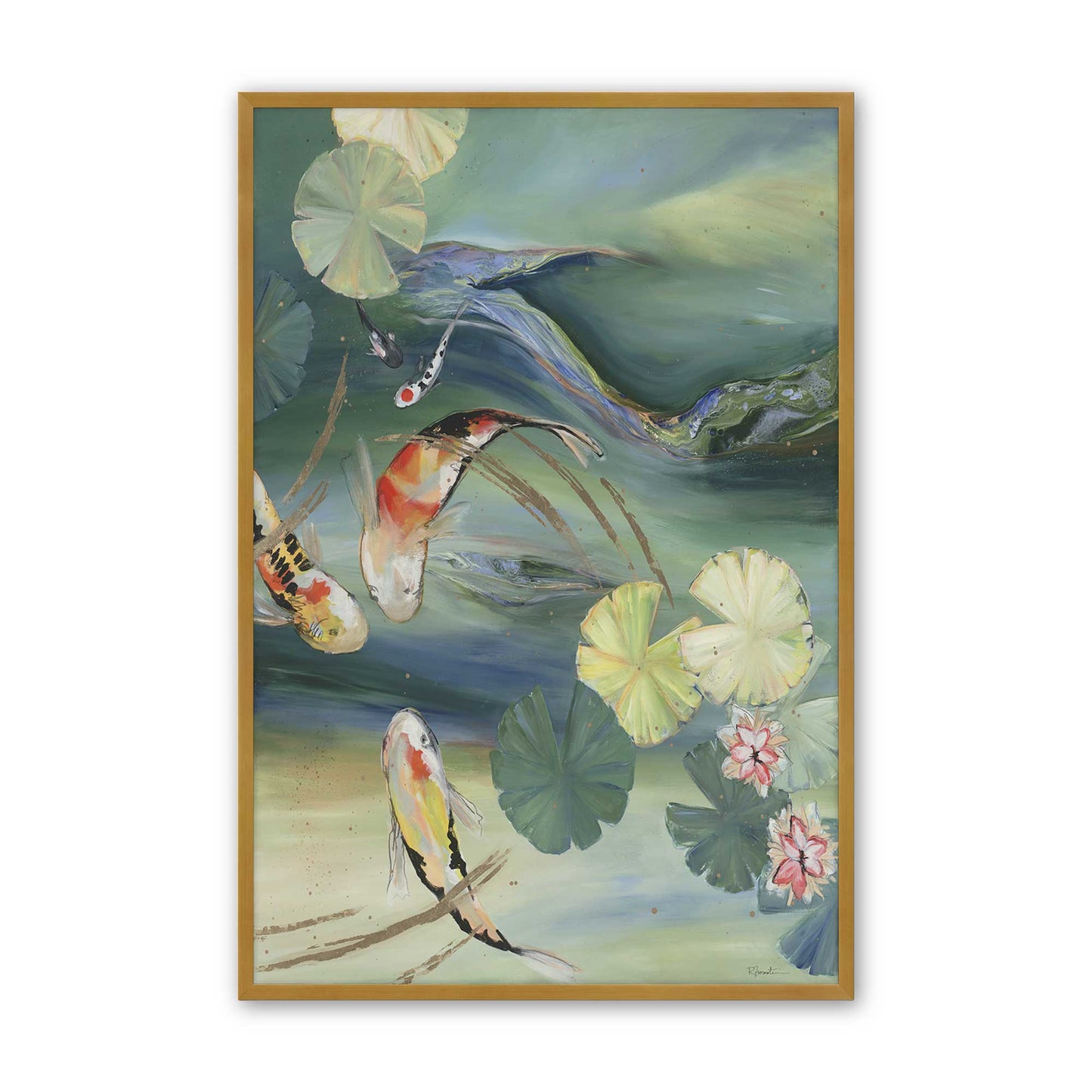 [Color:Polished Gold], Picture of art in a Polished Gold frame