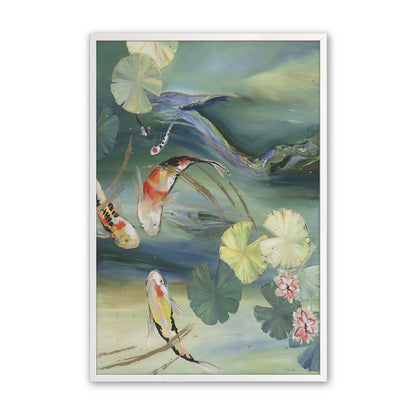 [Color:Opaque White], Picture of art in a Opaque White frame