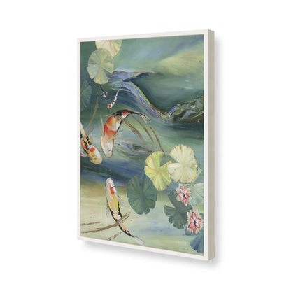 [Color:Opaque White], Picture of art in a Opaque White frame of the corner
