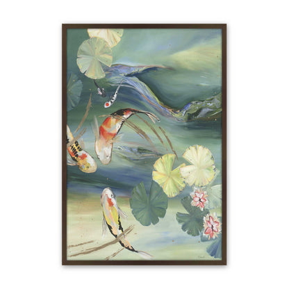 [Color:Brown], Picture of art in a Brown frame