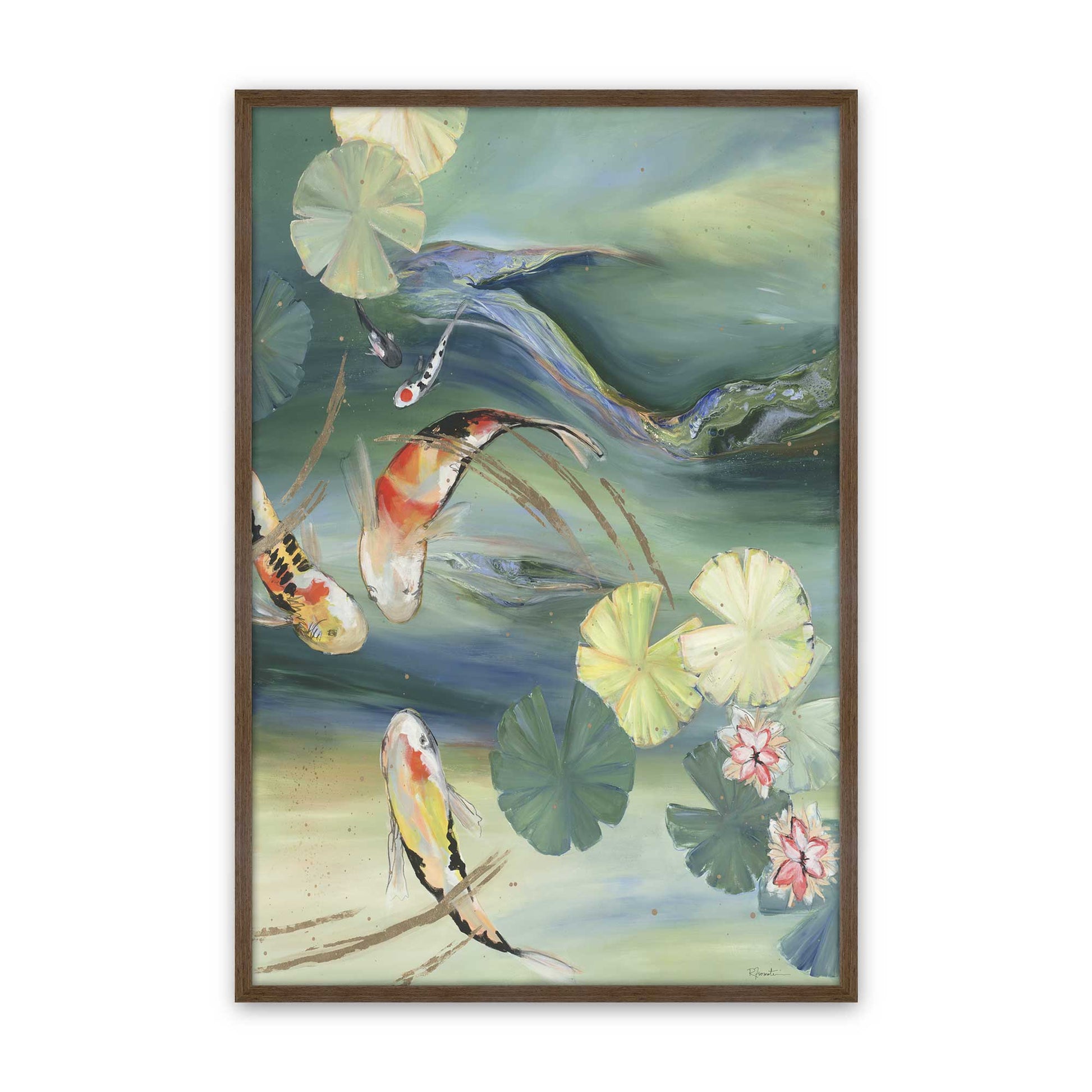 [Color:Walnut], Picture of art in a Walnut frame