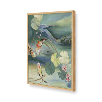 [Color:American Maple], Picture of art in a American Maple frame of the corner