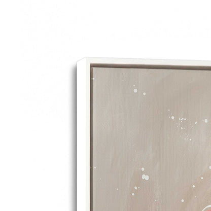 [Color:Opaque White], Picture of art in a White frame at an angle