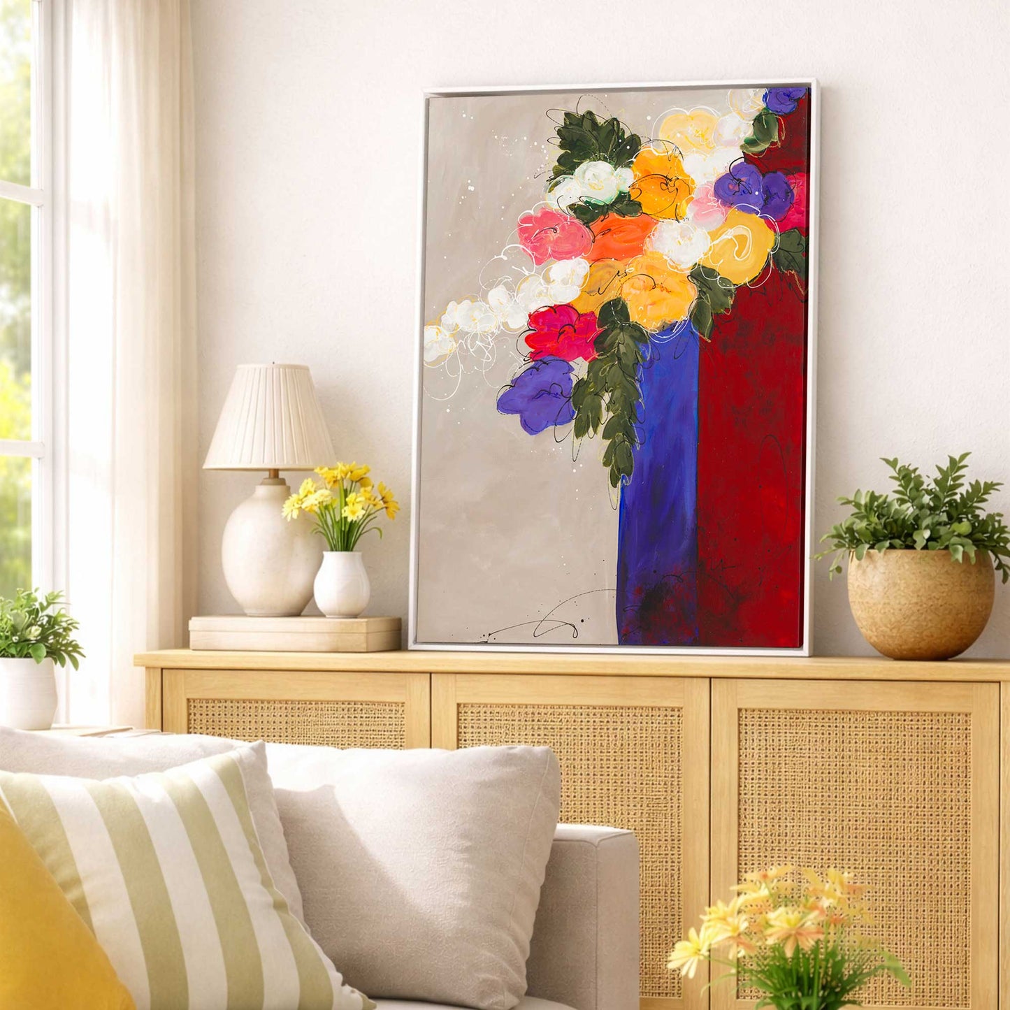 Picture of art in a room
