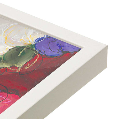 [Color:Opaque White], Picture of art in a Opaque White frame at an angle