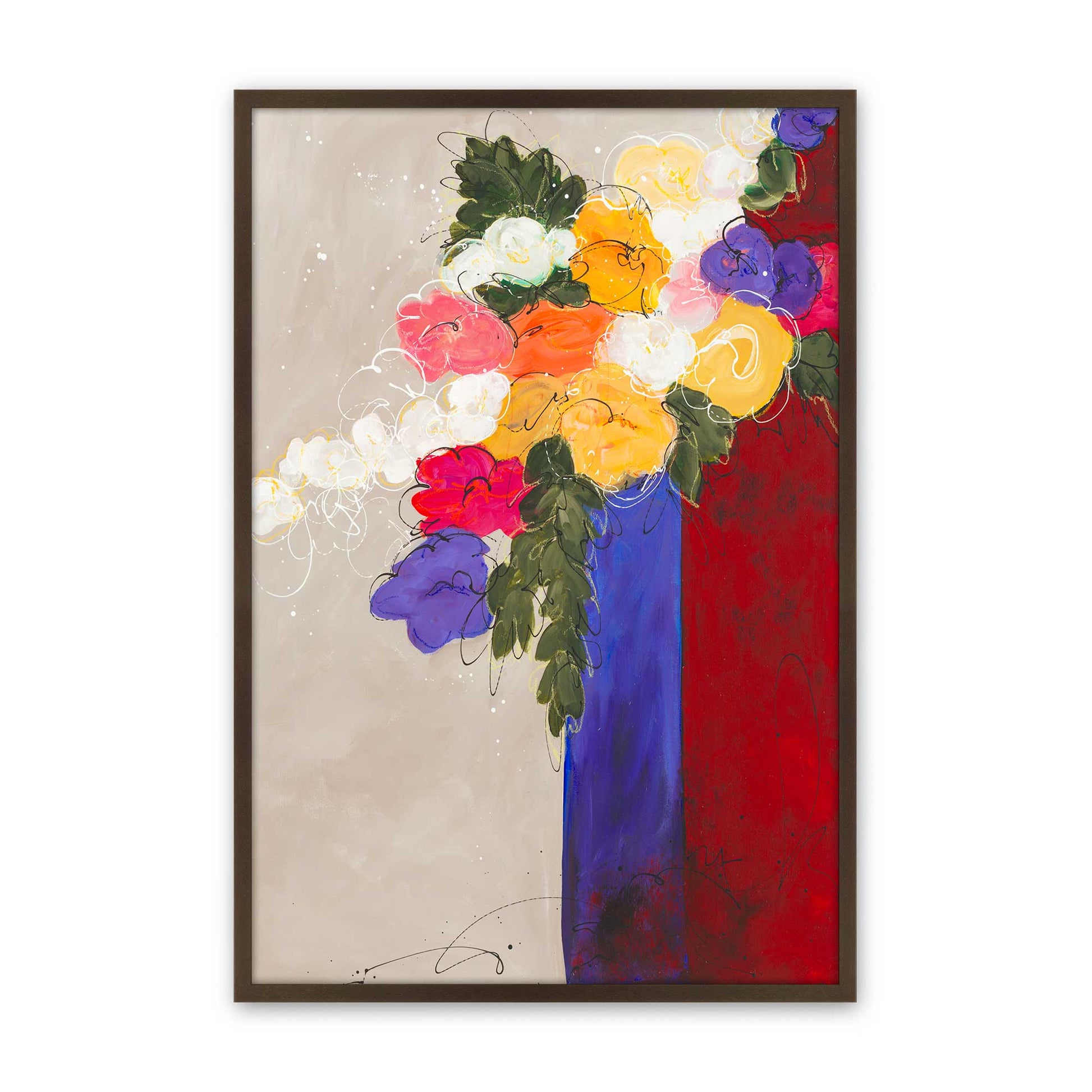 [Color:Belvinder Brown], Picture of art in a Belvinder Brown frame