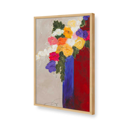[Color:American Maple], Picture of art in a American Maple frame of the corner