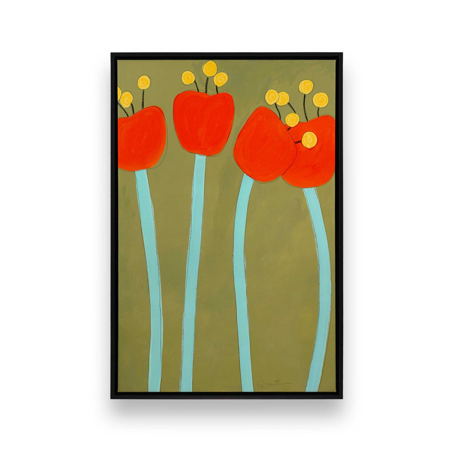 [Color:Satin Black], Picture of art in a Satin Black frame