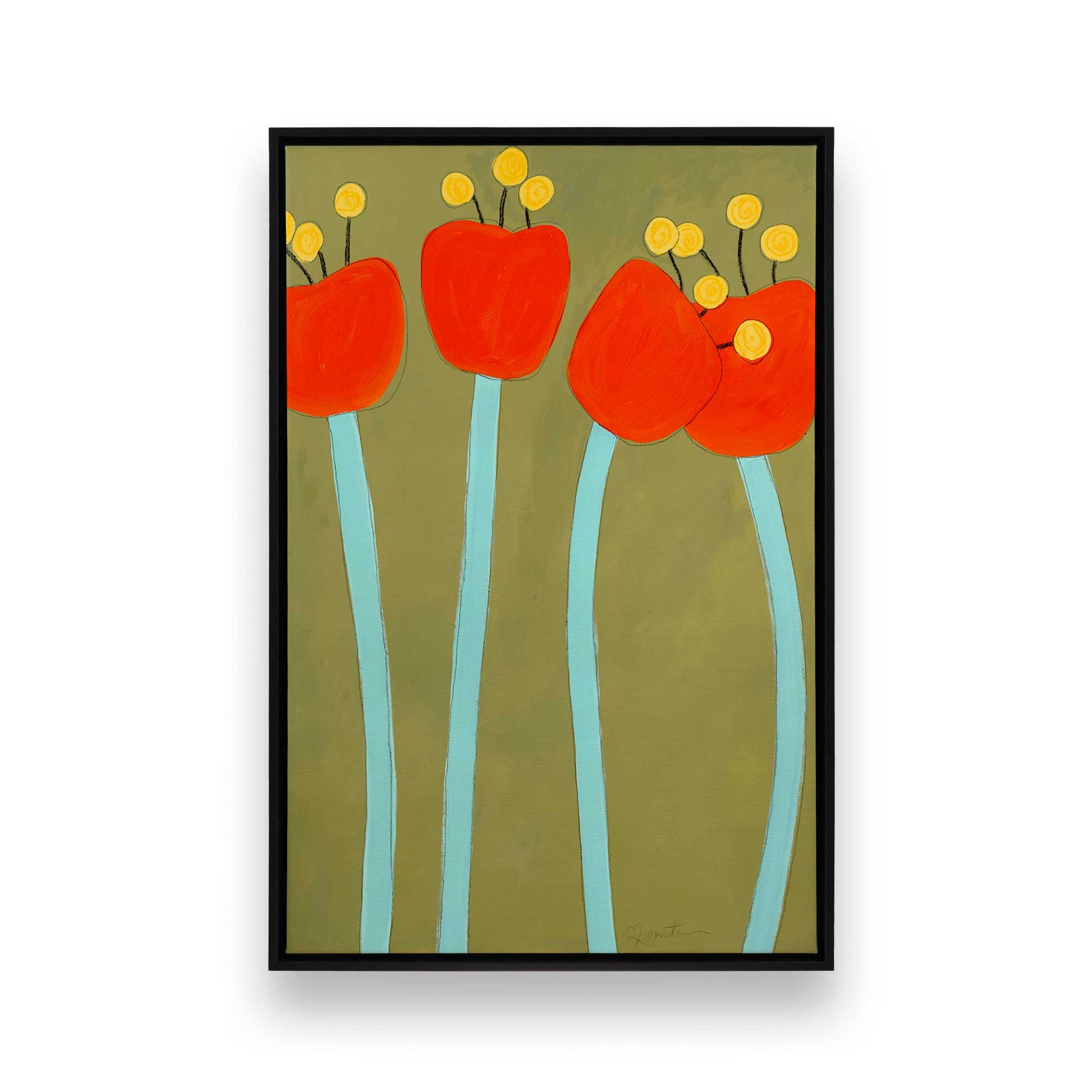 [Color:Satin Black], Picture of art in a Satin Black frame